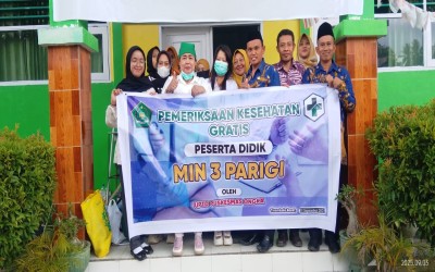 MIN 3 Parigi Jadi Salah Satu Sasaran Program Pemeriksaan Kesehatan Gratis (PKG)